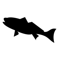 Fish vector silhouette , clip art, and symbol. Shilhouette of  fish concept and simple design