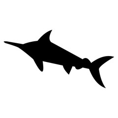 Fish vector silhouette , clip art, and symbol. Shilhouette of  fish concept and simple design