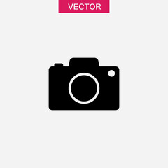 camera add icon or logo isolated sign, vector flat black trendy style illustration for web and app..eps
