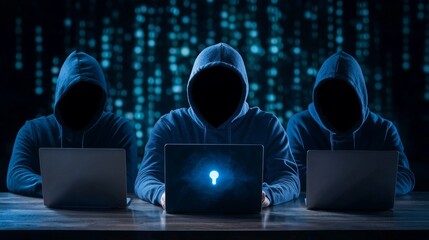 A cyber security team analyzing phishing emails