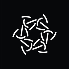 vector illustration of an abstract shape