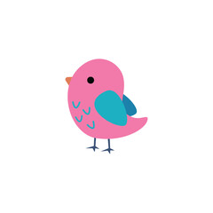 Flat Bird Icon Vector Design