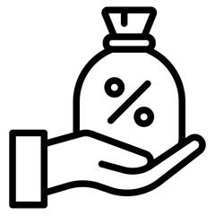 Interest rate in vector illustration