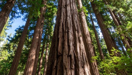 Fototapeta premium Tall Majestic Trees In Forest Canopy