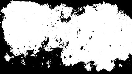 Grunge Texture Border with Distressed Edge Effect, High Contrast Urban Frame Overlay