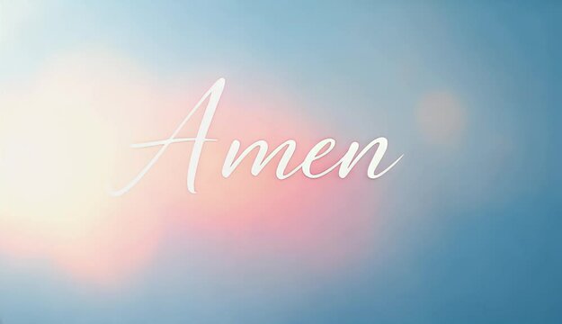 Amen A Serene Spiritual Background