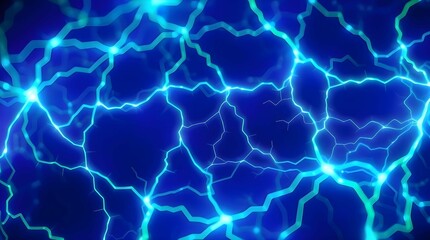 Abstract neural network background with glowing digital pathways.