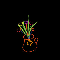flower in vase