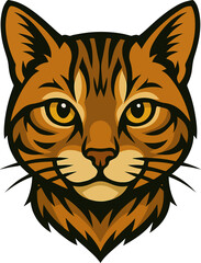 vector illustration of a cat