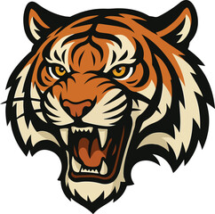 tiger head vector