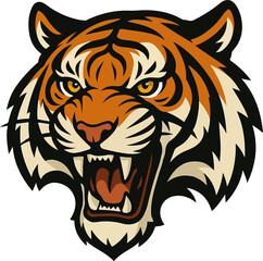 Obraz premium tiger head vector
