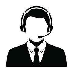 Professional Customer Support Agent Icon