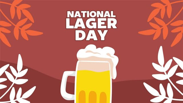 Happy National Lager Day with a refreshing lager - Powered by Adobe