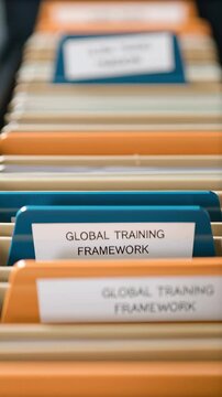 Globalization impact business organization reflected organized folder and file document management for efficient office paperwork information system