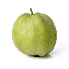 The High-resolution fruit photo of guava with a 45MP camera. isolate on white