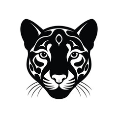 tiger head vector on white background