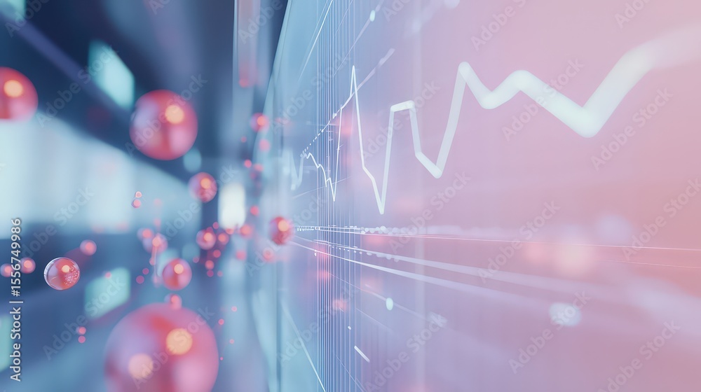 Aufkleber Data visualization trends in technology digital environment graphics abstract viewpoint conceptual analysis for seo optimization