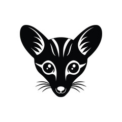 vector illustration of a cat on white background