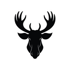 deer head vector illustration on White Background