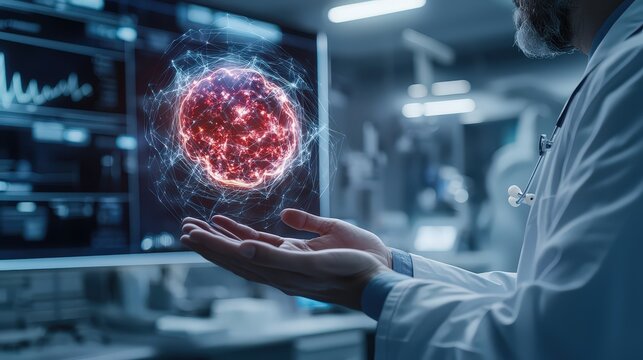 Medical breakthroughs in cancer research hospital laboratory infographic scientific environment close-up view healthcare innovation