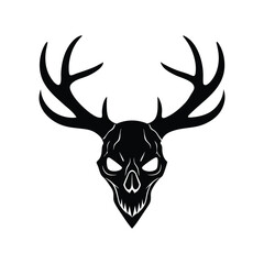 deer head vector illustration on white background