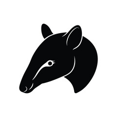 vector illustration of a horse on white background 