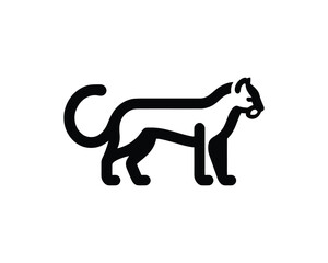 Professional cougar logo concept for identity