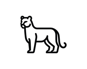 cougar logo in elegant vector