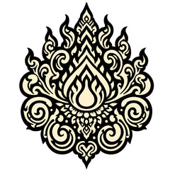 abstract floral design