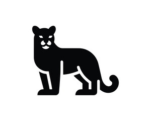 Professional cougar symbol in clean vector design