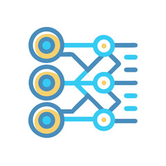 Network Connections Abstract Icon Symbol Communication Diagram Design Concept