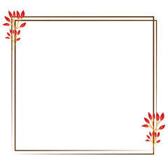 Obraz premium Vector illustration of Happy Thanksgiving background with empty frame