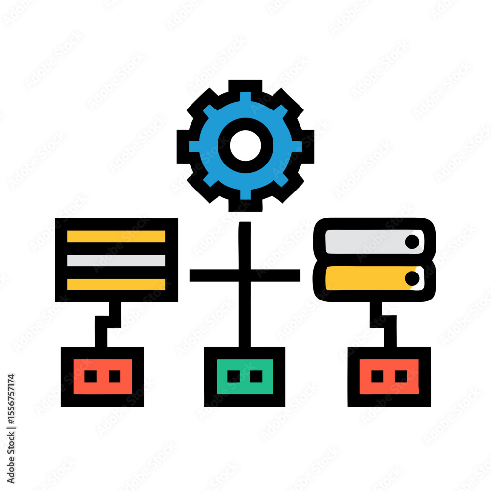 Poster workflow diagram showing data processing flow with configuration elements