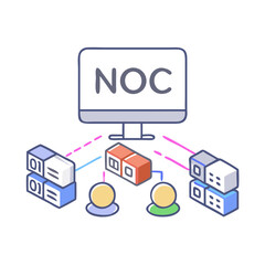Network operations center visual representation of data flow management © MD KAOSAR JAHID