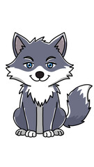 Obraz premium Vector illustration of a wolf