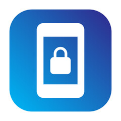 Screen lock portrait icon representing screen lock portrait functionality on mobile devices.