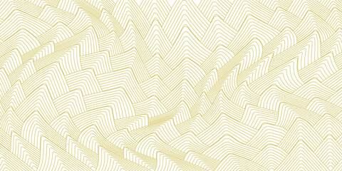 Art deco seamless pattern. Repeating line patern. Abstract diamond lattice. Gold triangle background. Repeating geometric rhomb graphic. Repeat reticulated egypt design for prints. Vector illustration