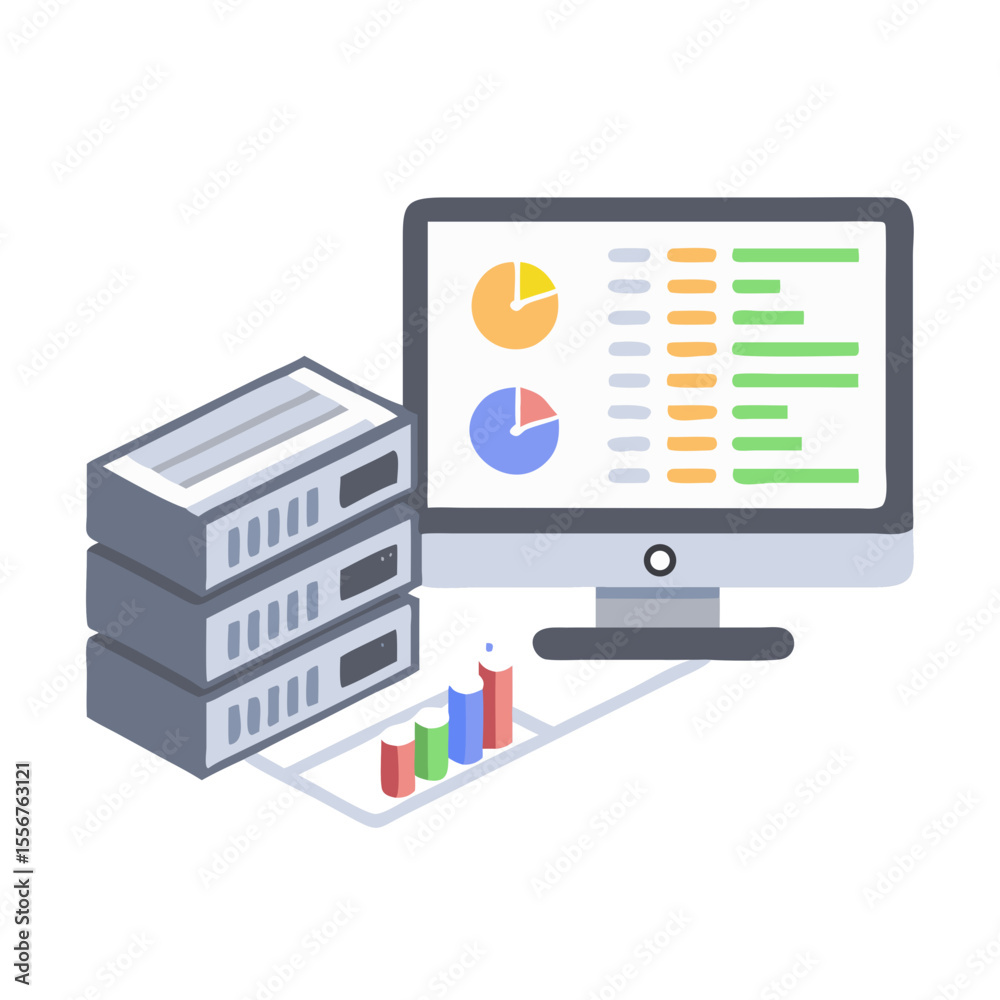 Poster Data server analysis with graphs visualization using modern technologies