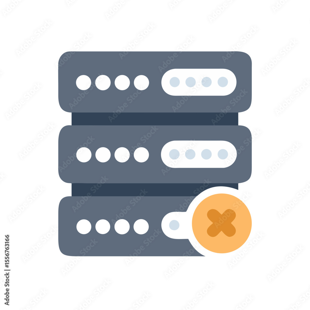 Poster server stack with error notification data center infrastructure failure