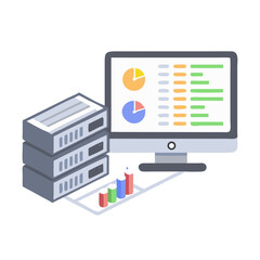 Data server analysis with graphs visualization using modern technologies