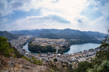 岐阜県 遠見岩からの風景