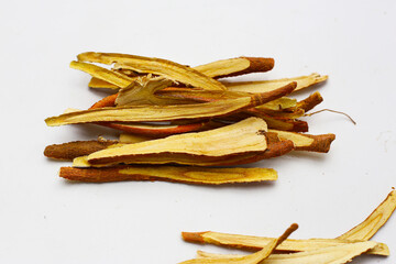 Liquorice root herbs, herbal slices