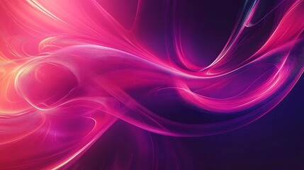 Naklejka premium Abstract Pink Purple Flowing Design.