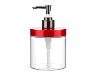 Obraz premium Red and clear pump bottle