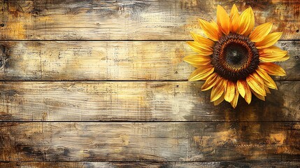 Dried Sunflower and Preserved Elements, Vintage Still Life
