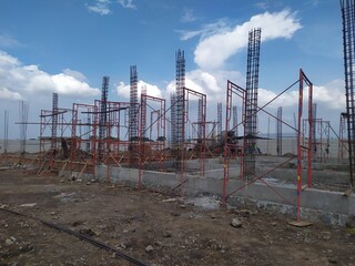 reinforcement of building structure pillars