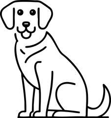 Happy Dog Cartoon Illustration