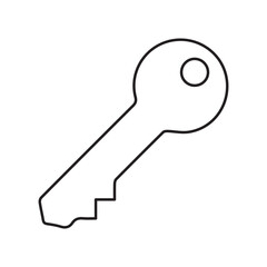 house key line icon