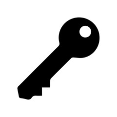 house key glyph icon