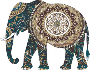 Mandala Elephant Vector Illustration